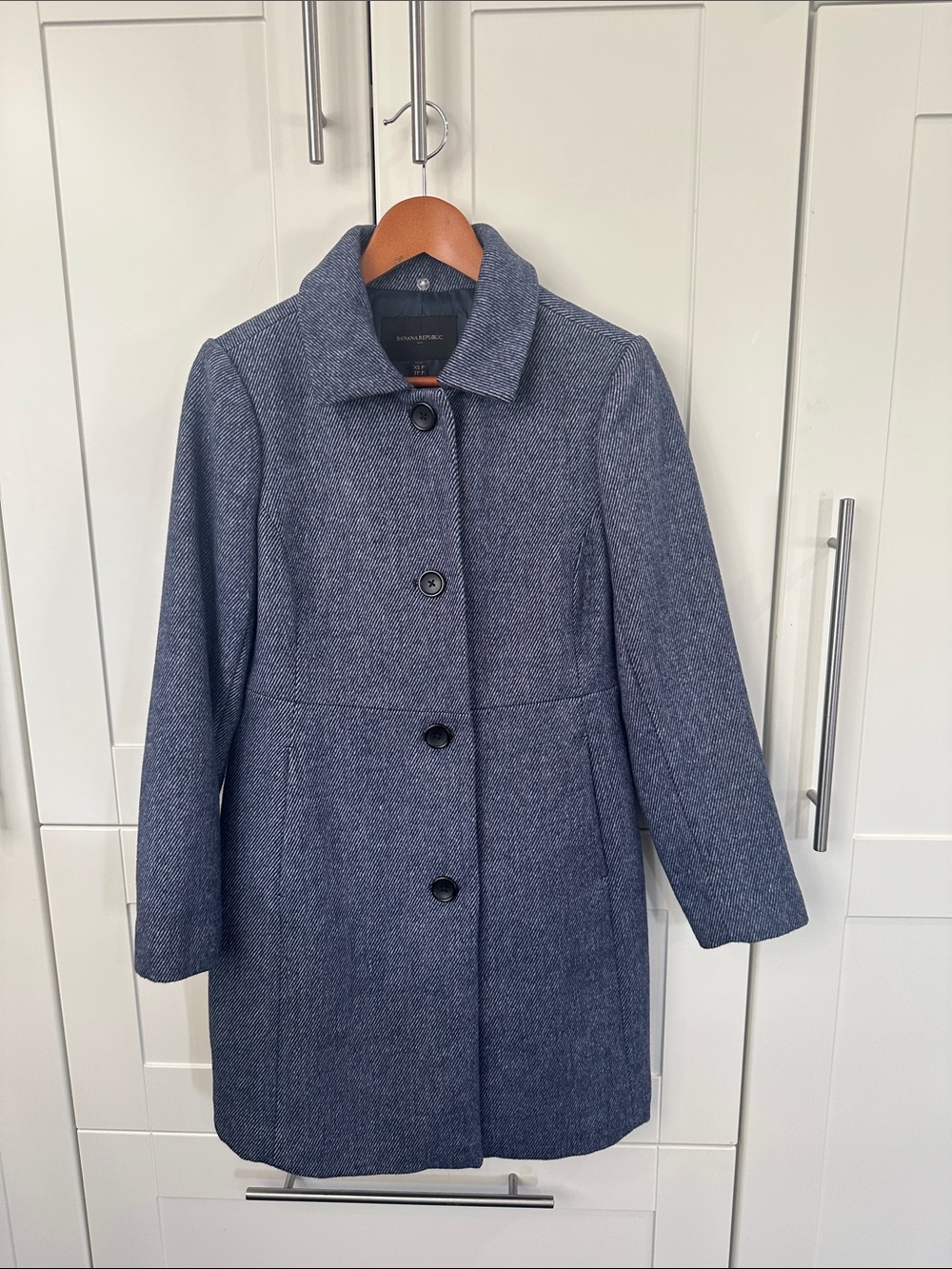 Banana Republic Women's Navy Wool Pea Coat